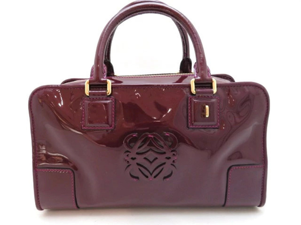 Loewe Amazona handbag purple enamel